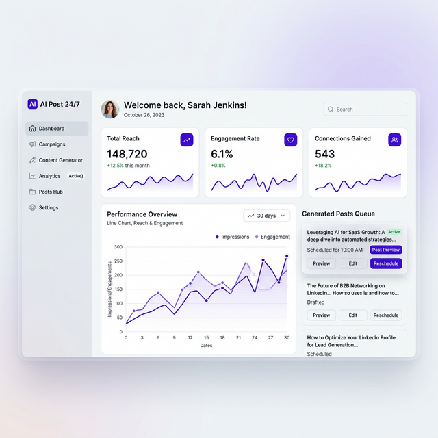 AI Post 24/7 Dashboard